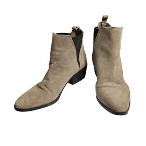 Women's Tan Suede Ankle Boots